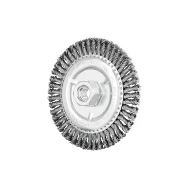 PFERD 82483P P.O.P. 4-7/8" Stringer Bead Knot Wheel .020 CS Wire, 5/8-11 Thread, 48 Knots (5pk)