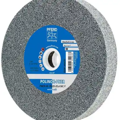 PFERD 48420 6" x 1" Unitized Wheel 1" A.H., SiC Fine (W) 2SF