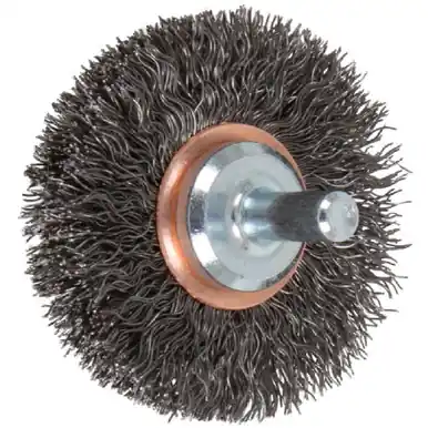 PFERD 82894 2" Crimped Shank Mtd Wheel Brush .012 CS Wire, 1/4" Shank (10pk)
