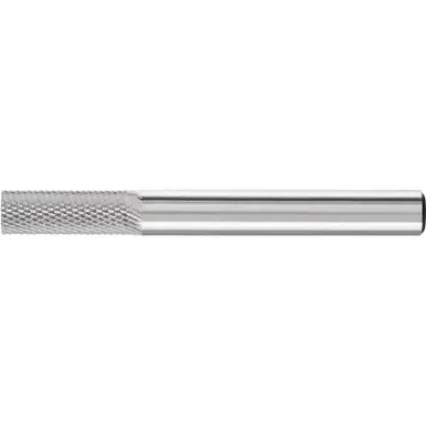 PFERD 27512 Carbide Bur, Cylind. Plain End, MICRO Cut 1/4" x 5/8" x 1/4" Shank