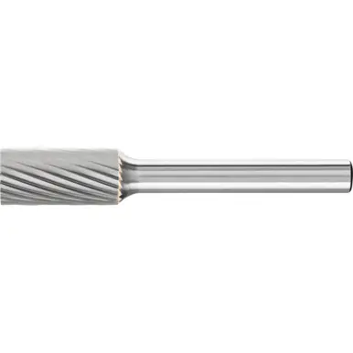 PFERD 24061 Carbide Bur, Cylind. Plain End, SGL Cut 3/8" x 3/4" x 1/4" Shank