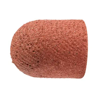 PFERD 46073 1/2" x 11/16" POLICAP Abrasive Cap Shape C, Aluminum Oxide, 280 Grit (50pk)