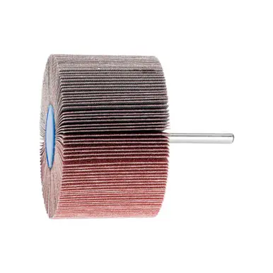 PFERD 45216 3" x 2" Mounted Flap Wheel 1/4" Shank - Aluminum Oxide - 120 Grit (10pk)