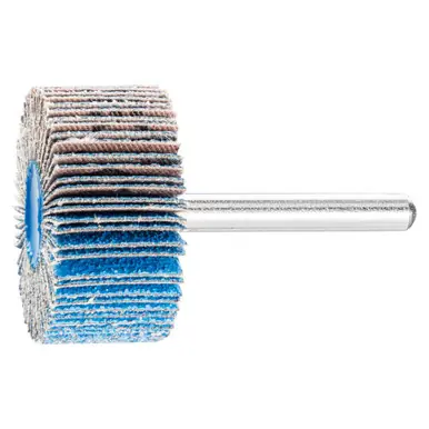 PFERD 45471 1-1/2" x 1" Mounted Flap Wheel 1/4" Shank, Aluminum Oxide, 120 Grit, INOX (10pk)