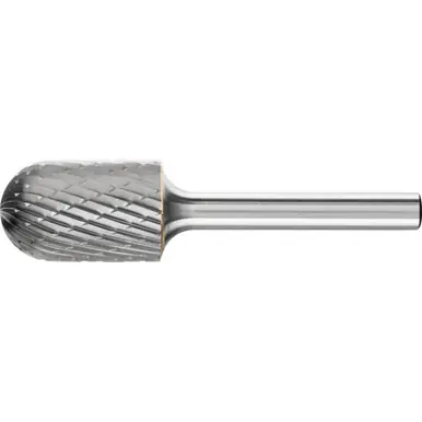 PFERD 24472 Carbide Bur, Cylind. Radius End, DBL Cut 5/8" x 1" x 1/4" Shank