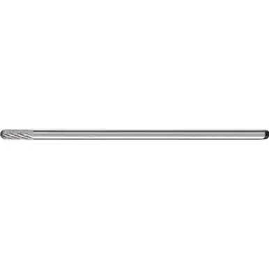PFERD 25862 Carbide Bur, Cylind. Radius End, DBL Cut 1/4" x 5/8" x 1/4" Ext. Shank