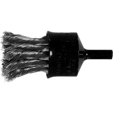 PFERD 83097 1" Knot Wire End Brush - Flared Cup .010 SS Wire, 1/4" Shank (10pk)
