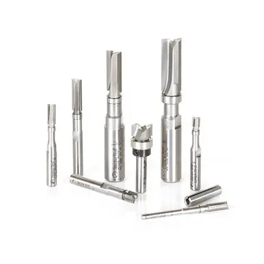 Amana AMS-600 8pc. Flush Trim Plunge Router Bit Set