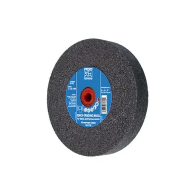 PFERD 61744 6" x 1" Vitrified Bench Wheel 1" A.H., Aluminum Oxide, 36 Grit