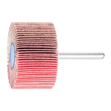 PFERD 45292 2" x 1" Mounted Flap Wheel 1/4" Shank - Ceramic Oxide - 120 Grit (10pk)