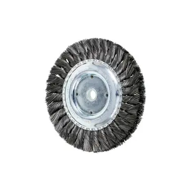 PFERD 81881 6" Std Twist Knot Wheel Long Flag .014 CS Wire 5/8-1/2" A.H. (10pk)