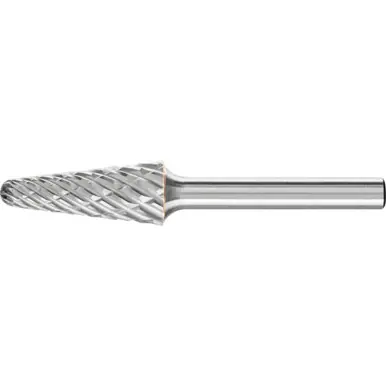 PFERD 25168 Carbide Bur, 14 degree Taper, STEEL Cut 1/2" x 1-1/8" x 1/4" Shank