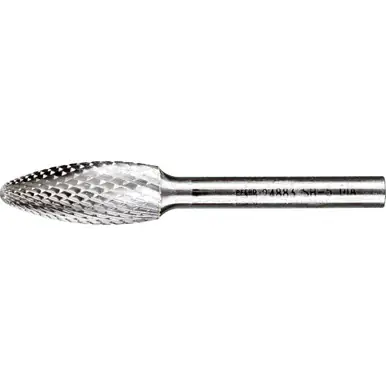 PFERD 24883 Carbide Bur - Flame Shape, DIA Cut 1/2" x 1_" x 1/4" Shank - SH-5