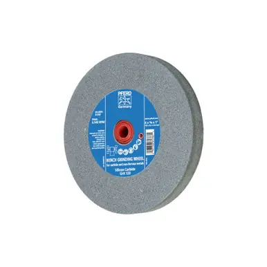 PFERD 61787 6" x 3/4" Vitrified Bench Wheel 1" A.H., Silicon Carbide, 120 Grit