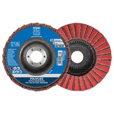 PFERD 43300 5" Polivlies Interleave Flap Disc - 60 Grit (5pk)