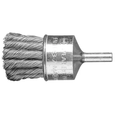 PFERD 764398 1" PSF Knot End Brush .014 CS Wire, 1/4" Shank (5pk)