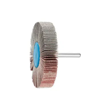 PFERD 45197 3" x 1/2" Mounted Flap Wheel 1/4" Shank - Aluminum Oxide - 80 Grit (10pk)