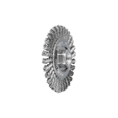 PFERD 763940 4" PSF Stringer Bead Knot Wheel .020 CS Wire, 5/8-11 Thread (2pk)