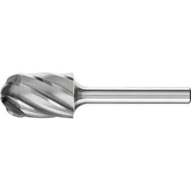PFERD 24475 Carbide Bur, Cylind. Radius End, ALU/NF Cut 5/8" x 1" x 1/4" Shank