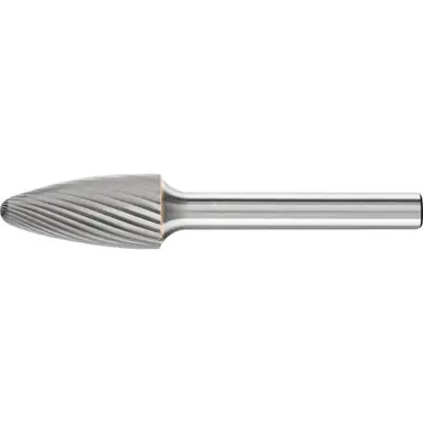 PFERD 24721 Carbide Bur - Tree Shape, SGL Cut 1/2" x 1" x 1/4" Shank - SF-5