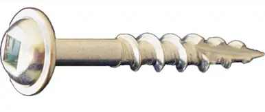 Daggerz DLRWSQZ08112 - 8 x 1-1/2" Square Round Washer Head Coarse Wood Screws Zinc 5000ct