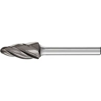 PFERD 27280 HICOAT Bur, Tree Shape, ALU/NF Cut 1/2" x 1" x 1/4" Shank