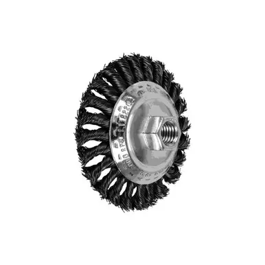 PFERD 82202P P.O.P. 4" Knot Mini Bevel Brush .020 CS Wire, 5/8-11 Thread (5pk)