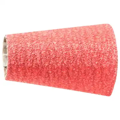 PFERD 41398 1-1/2" to 7/8" Tapered Spiral Band 2-3/8" Length, Ceramic Oxide CO-COOL, 80 Grit (100pk)
