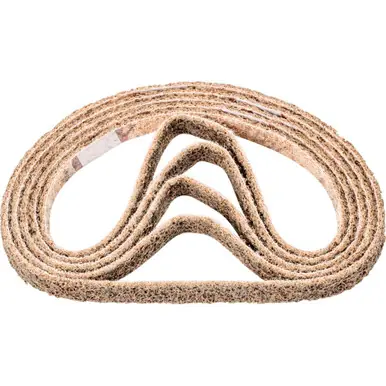 PFERD 43556 - 1/2" x 18" POLIVLIES Surface Cond. Belt Aluminum Oxide - Coarse Grade (10pk)