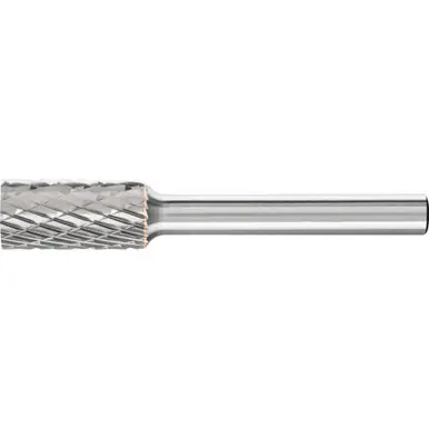 PFERD 22152 TOUGH Carbide Bur, Cylind. Plain End, DBL Cut 3R, 3/8" x 3/4" x 1/4" Shank
