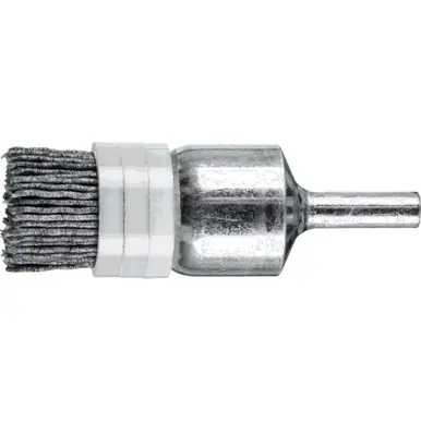 PFERD 84000 3/4" M-BRAD End Brush 1/4" Stem, .040 SiC - 120 Grit Banded (10pk)