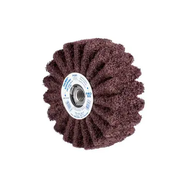 PFERD 43107 5" x 2" POLINOX Non-Woven Finishing Drum 5/8-11 Thread, PNG, A/O 100 Grit