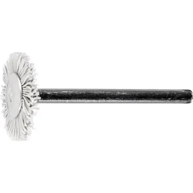 PFERD 83221 3/4" Miniature Mtd. Wheel Brush 1/8" Stem, 600 Grit A/O (36pk)