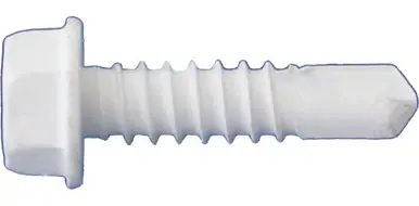 Daggerz SDCT1210WHT - 12 x 1" Hex Washer Head Self-Drill Screws Dagger-Guard White 3500ct