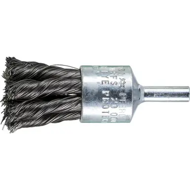 PFERD 83131 3/4" Knot Wire End Brush - Straight Cup .010 CS Wire, 1/4" Shank (10pk)