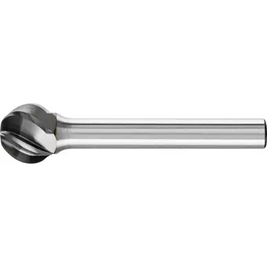 PFERD 27235 HICOAT Bur, Ball Shape, ALU/NF Cut 1/2" x 7/16" x 1/4" Shank