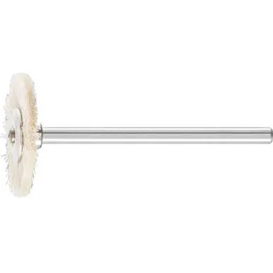 PFERD 83232 3/4" Miniature Mtd. Wheel Brush 1/8" Stem - Soft Bristle (36pk)