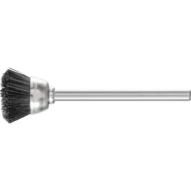 PFERD 83250 9/16" Miniature Cup Brush 1/8" Stem, Stiff Bristle (36pk)