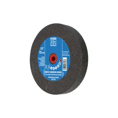 PFERD 61756 7" x 1" Vitrified Bench Wheel 1" A.H., Aluminum Oxide, 60 Grit