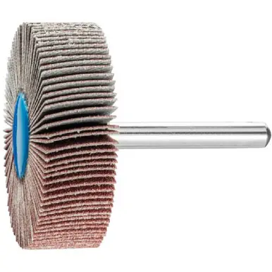 PFERD 45253 2" x 1/2" Mounted Flap Wheel 1/4" Shank Alum. Oxide 120G (10pk)