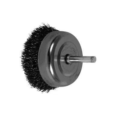 PFERD 82830 2-1/2" Crimped Shank Mtd Cup Brush .012 CS Wire, 1/4" Shank (10pk)