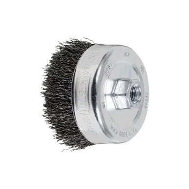 PFERD 82511 4" Crimped Wire Cup Brush .020 CS Wire, 5/8-11 Thread (ext.)