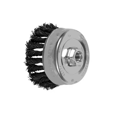 PFERD 82717 4" COMBITWIST Knot Cup Brush .023 CS Wire, 5/8-11 Thread (ext.)