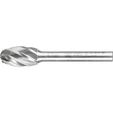 PFERD 24655 Carbide Bur - Oval Shape, ALU/NF Cut 1/2" x 7/8" x 1/4" Shank - SE-5
