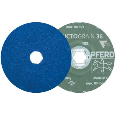 PFERD 40382 - COMBICLICK Fiber Disc, 7" Dia. - VICTOGRAIN-COOL, 36 Grit (25pk)