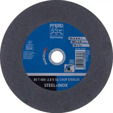 PFERD 64509 16" x 1/8" Chop Saw Wheel, 1" AH A 36 K SG-CHOP INOX (10pk)
