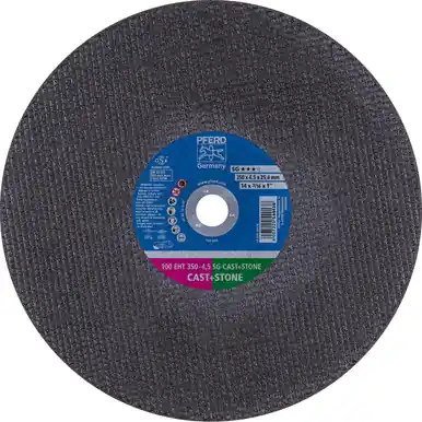 PFERD 64124 14" x 3/16" Cut-Off Wheel, 1" AH, Portable AC 24 Q SG, Ductile Iron (10pk)