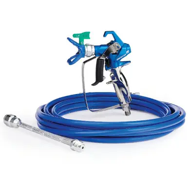 GRACO 17Y219 - Contractor PC Airless Spray Gun RACX LP517 BlueMax II Airless Hose 3/16" x 25‘, 10"