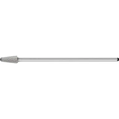 PFERD 26232 Carbide Bur, 14 degree Taper, DBL Cut 1/2" x 1-1/8" x 1/4" Ext. Shank