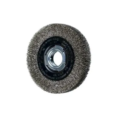 PFERD 81159 6" Crimped Wire Wheel - Medium Face .010 SS Wire, 2" A.H.